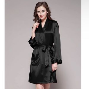 Lilysilk 22 Momme Mid Length Silk Robe 100% Mulberry Silk